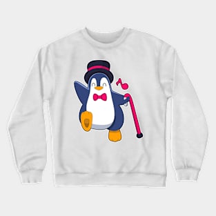 Penguin as Groom with Tie Crewneck Sweatshirt